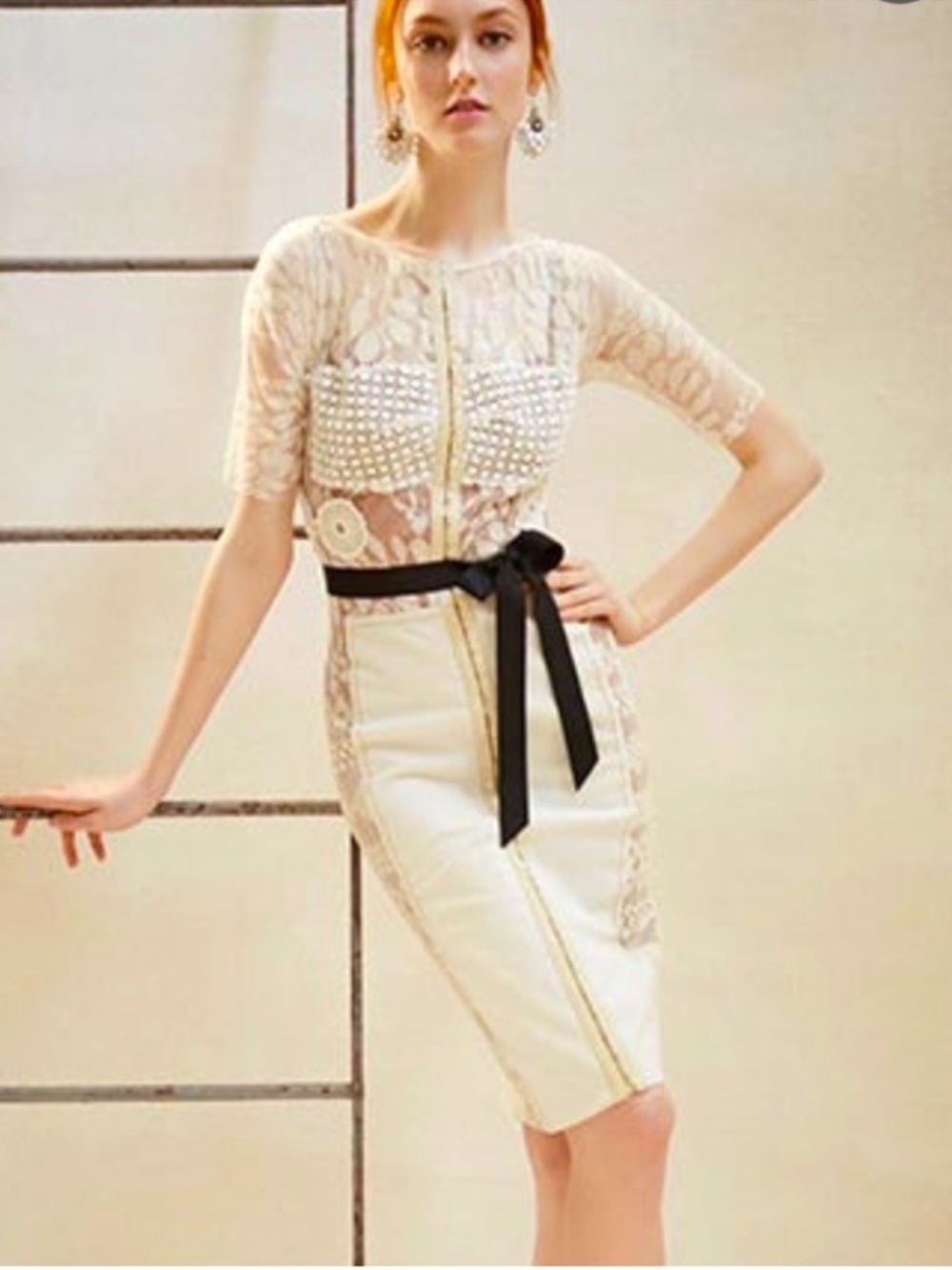 Classic Byron Lars Mixed Media Dress size 0
